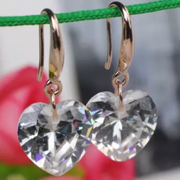 NEW!๐๐๐ROSE GOLD COLOR! DROP HEARTS!๐๐๐LOVE! - Picture 4 of 6